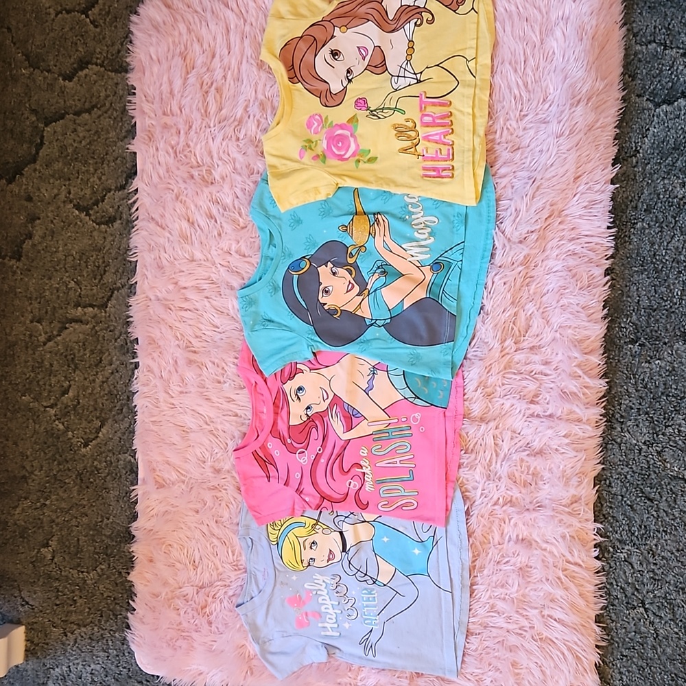 Little Girl's size 4T Disney Princess tops